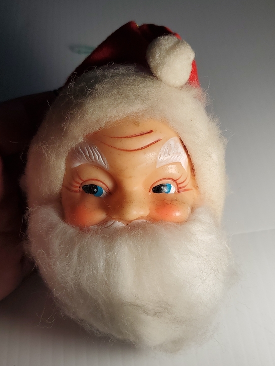 Other - Vintage Santa Head Holiday Decoration - Red & White